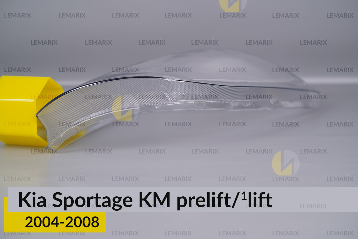 Скло фари KIA Sportage KM (2004-2008) дорест/1 рест праве