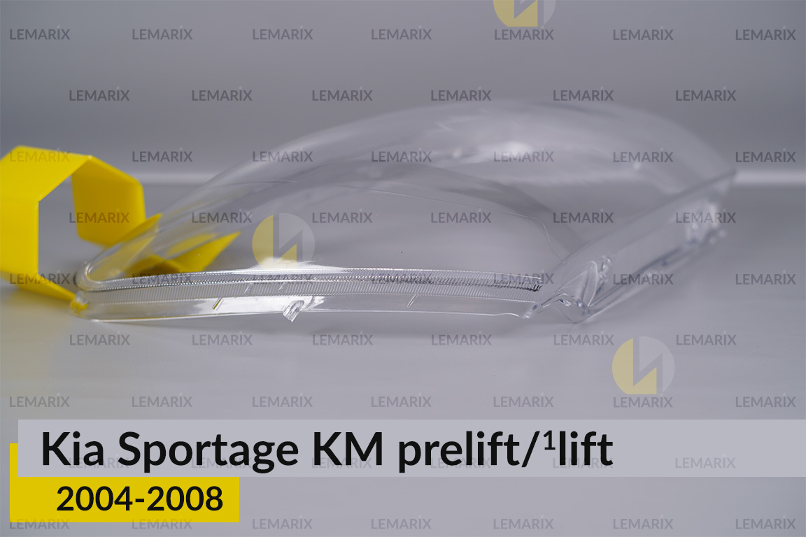 Скло фари KIA Sportage KM (2004-2008) дорест/1 рест праве