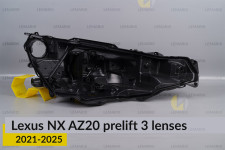Корпус фари Lexus NX AZ20 3 лінзи (2021-2026) дорест правий