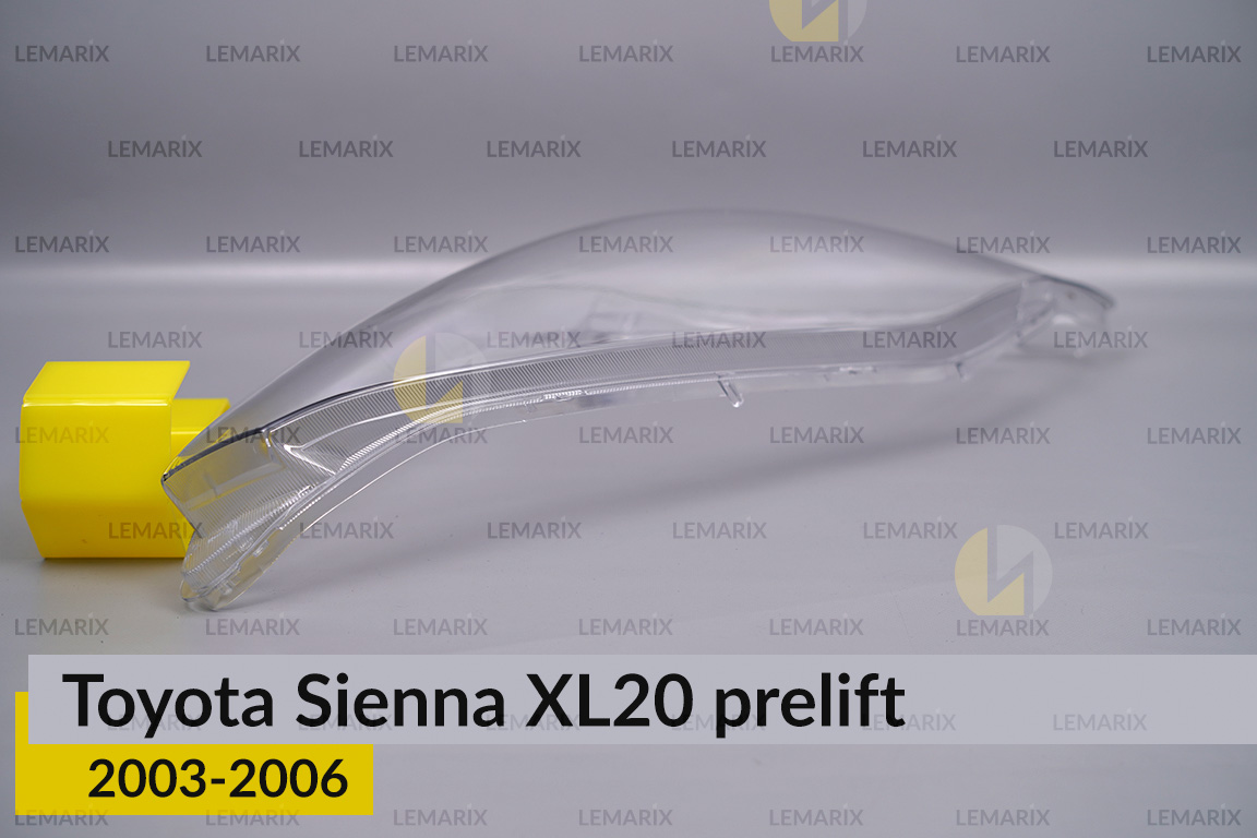 Скло фари Toyota Sienna XL20 (2003-2006) дорест праве