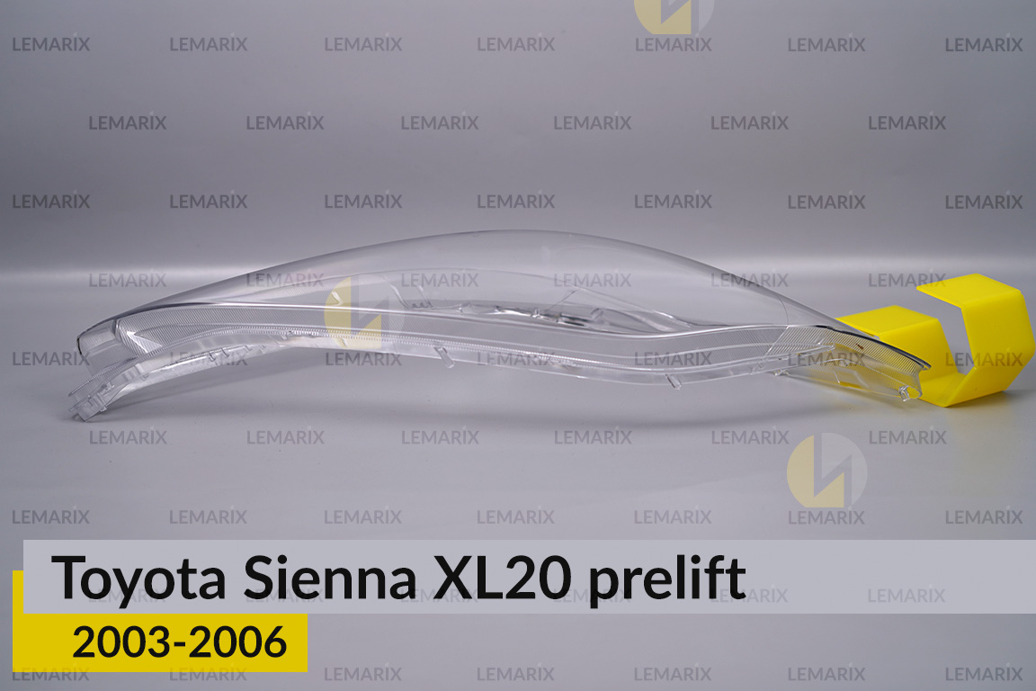 Скло фари Toyota Sienna XL20 (2003-2006) дорест праве