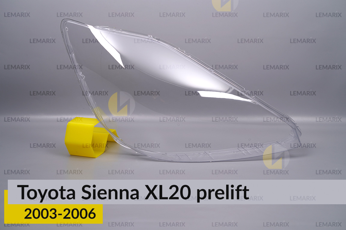Скло фари Toyota Sienna XL20 (2003-2006) дорест праве