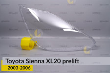 Стекло фары Toyota Sienna XL20 (2003-2006) дорест правое