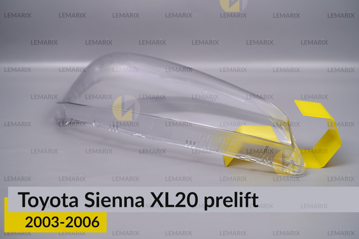 Скло фари Toyota Sienna XL20 (2003-2006) дорест праве