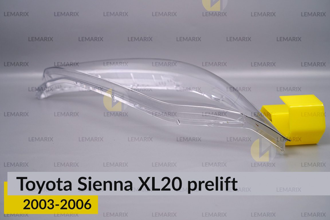 Скло фари Toyota Sienna XL20 (2003-2006) дорест праве