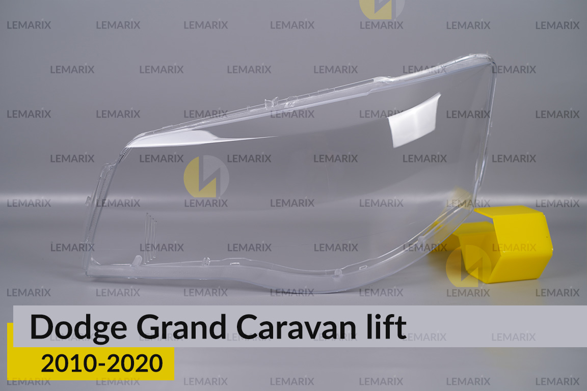 Скло фари Dodge Grand Caravan (2010-2020) рест ліве