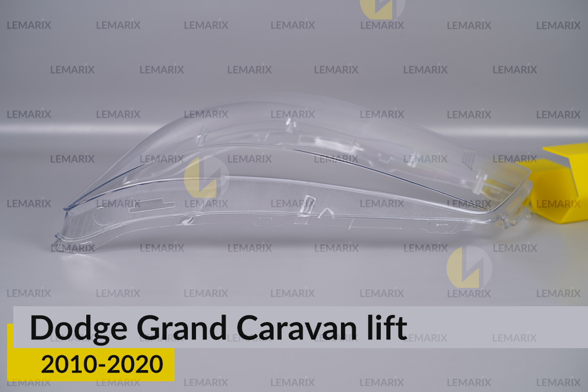 Скло фари Dodge Grand Caravan (2010-2020) рест ліве