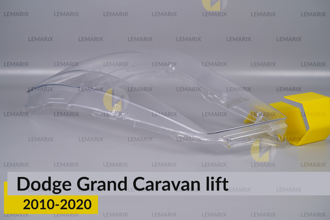 Скло фари Dodge Grand Caravan (2010-2020) рест ліве