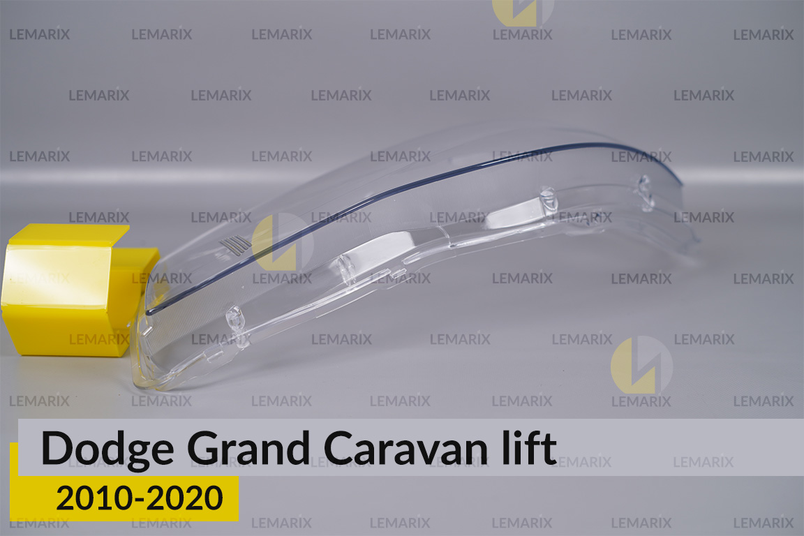 Скло фари Dodge Grand Caravan (2010-2020) рест ліве
