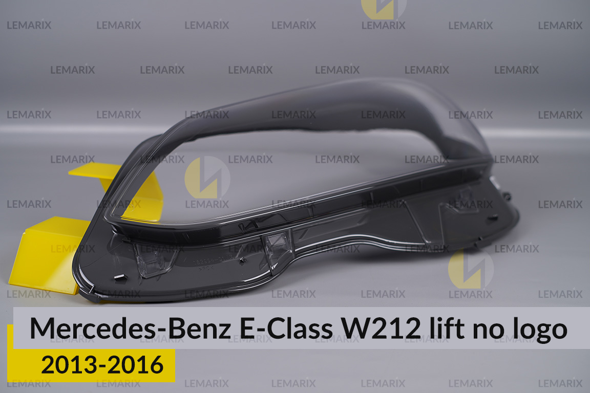 Скло фари Mercedes-Benz E-Class W212 no logo (2013-2016) рест ліве