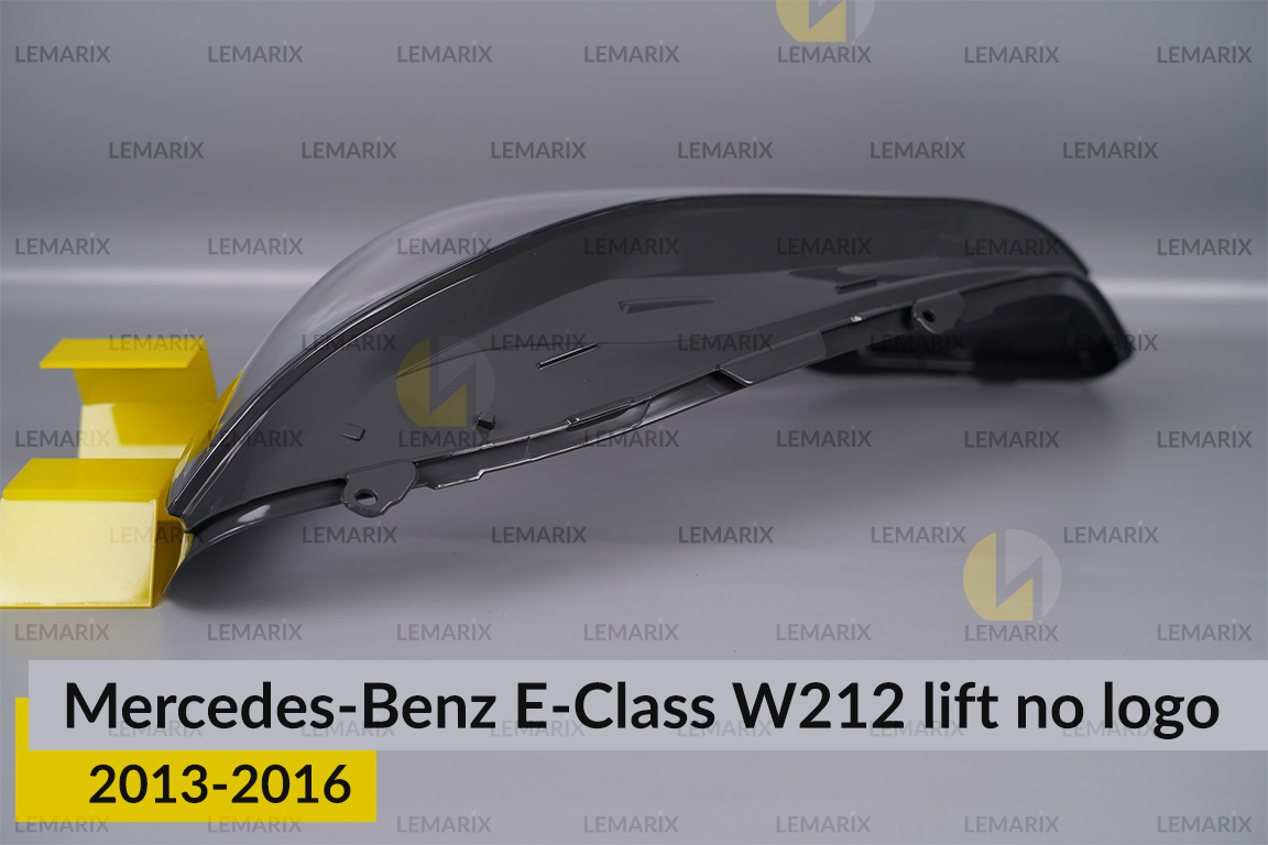 Скло фари Mercedes-Benz E-Class W212 no logo (2013-2016) рест ліве