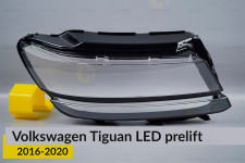 Скло фари VW Volkswagen Tiguan LED (2016-2020) дорест праве