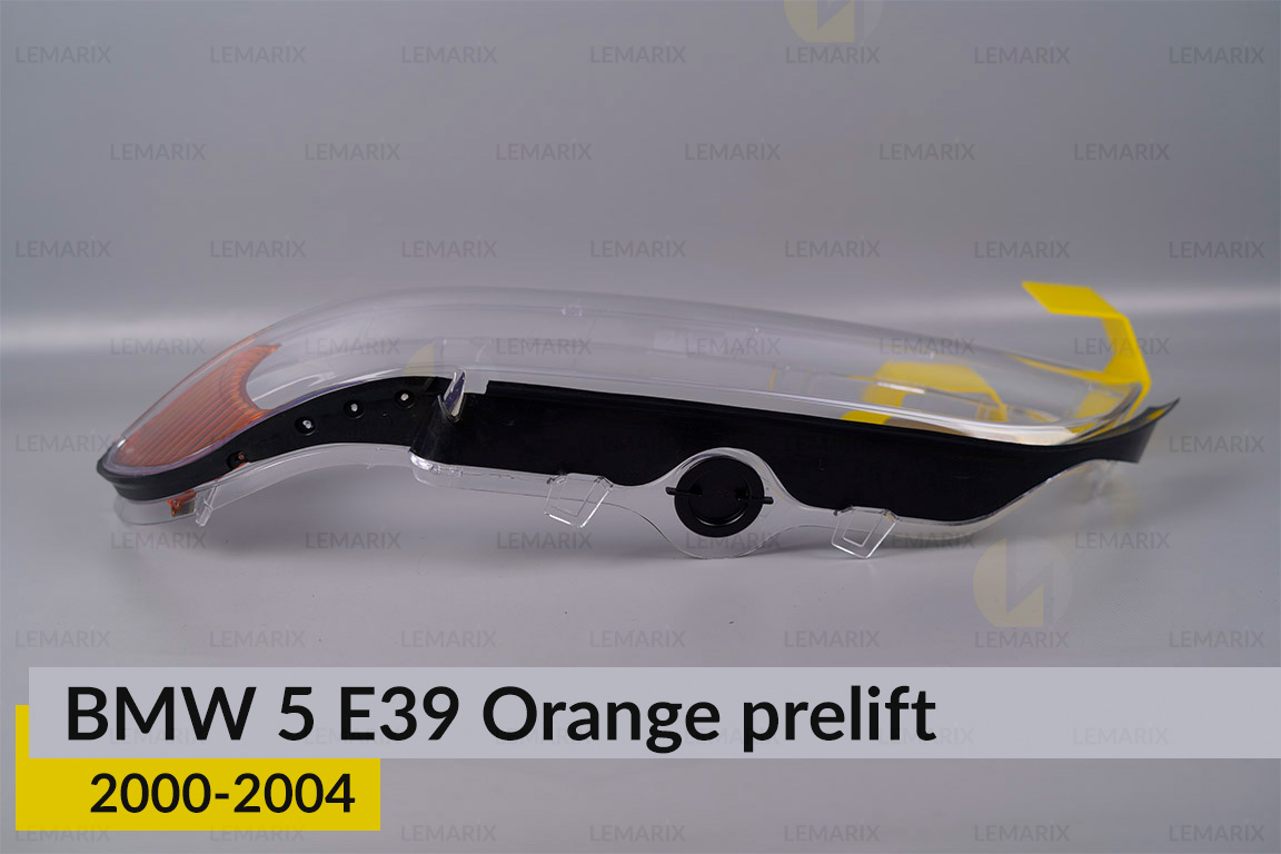 Скло фари BMW 5 E39 Orange (2000-2004) рест ліве