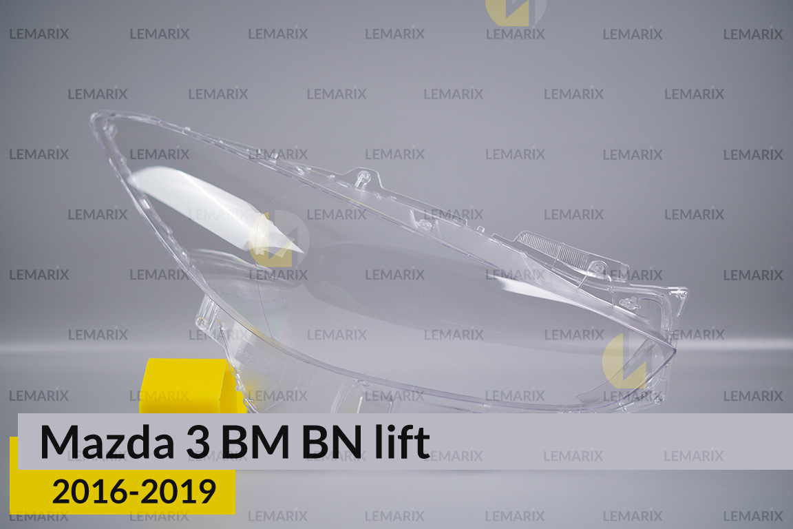 Скло фари Mazda 3 BM BN (2016-2019) рест праве