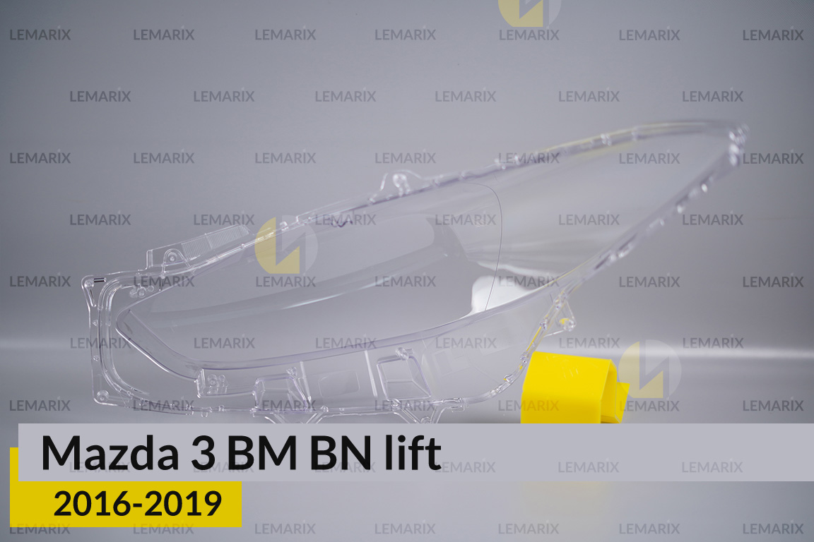 Скло фари Mazda 3 BM BN (2016-2019) рест праве