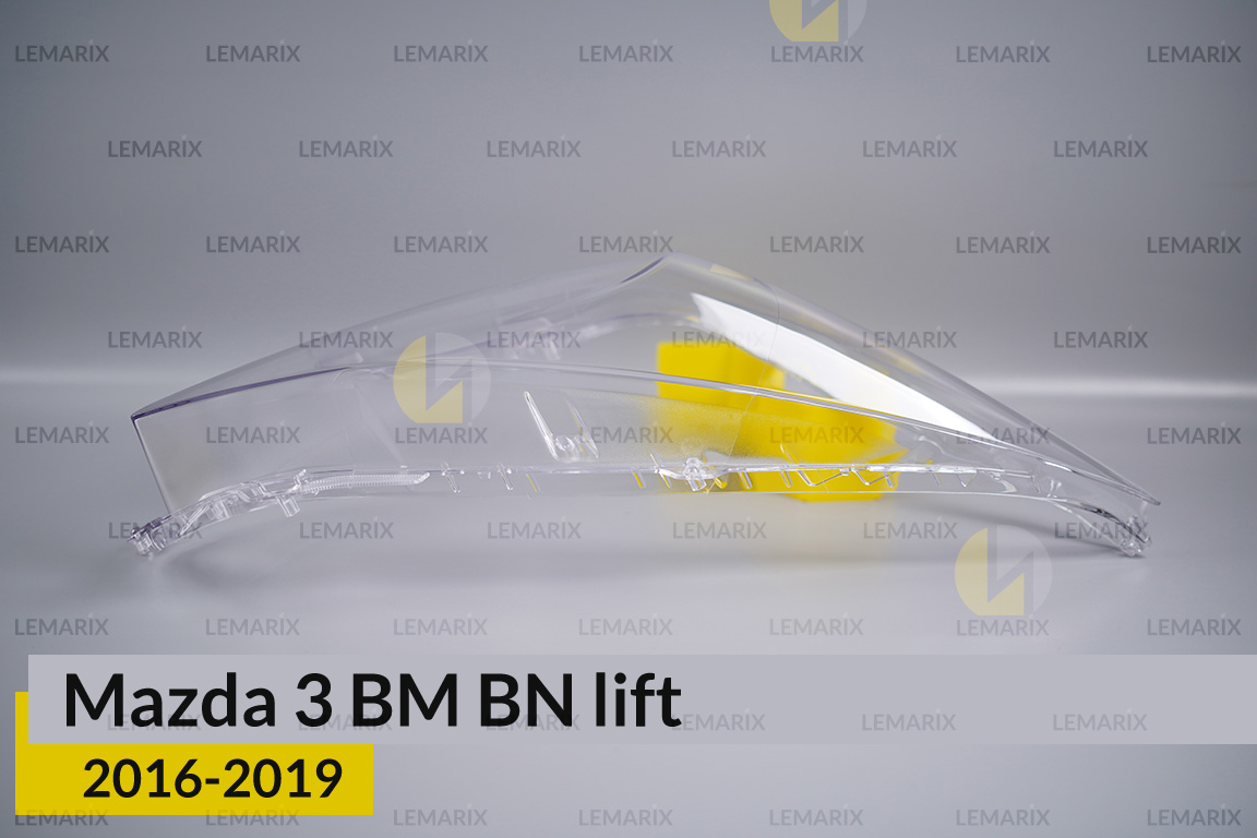 Скло фари Mazda 3 BM BN (2016-2019) рест праве