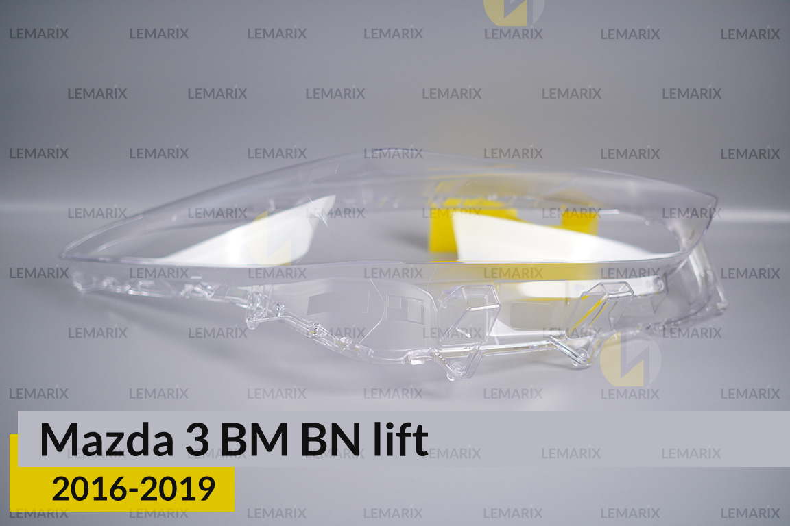 Скло фари Mazda 3 BM BN (2016-2019) рест праве