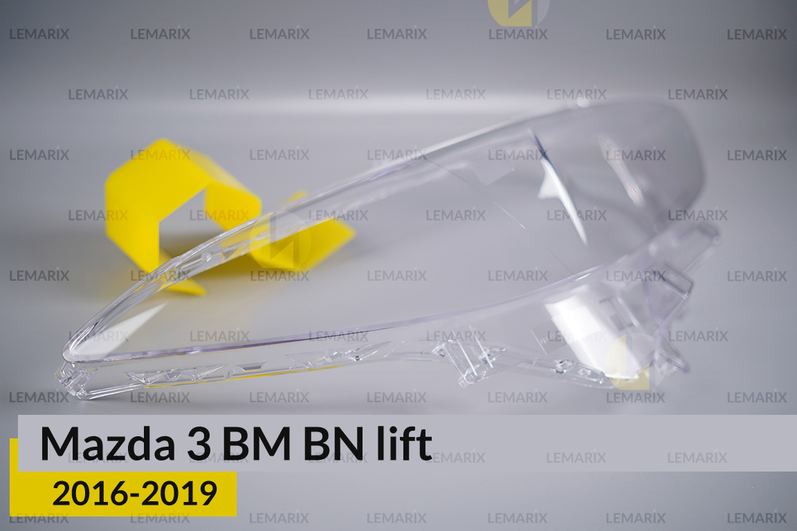Скло фари Mazda 3 BM BN (2016-2019) рест праве