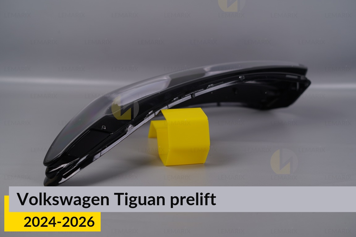 Скло фари VW Volkswagen Tiguan (2024-2026) дорест ліве