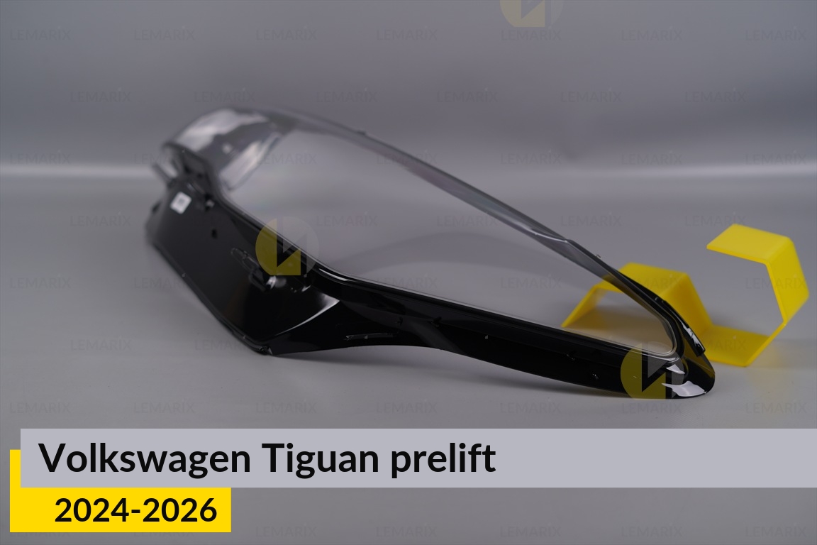 Скло фари VW Volkswagen Tiguan (2024-2026) дорест ліве