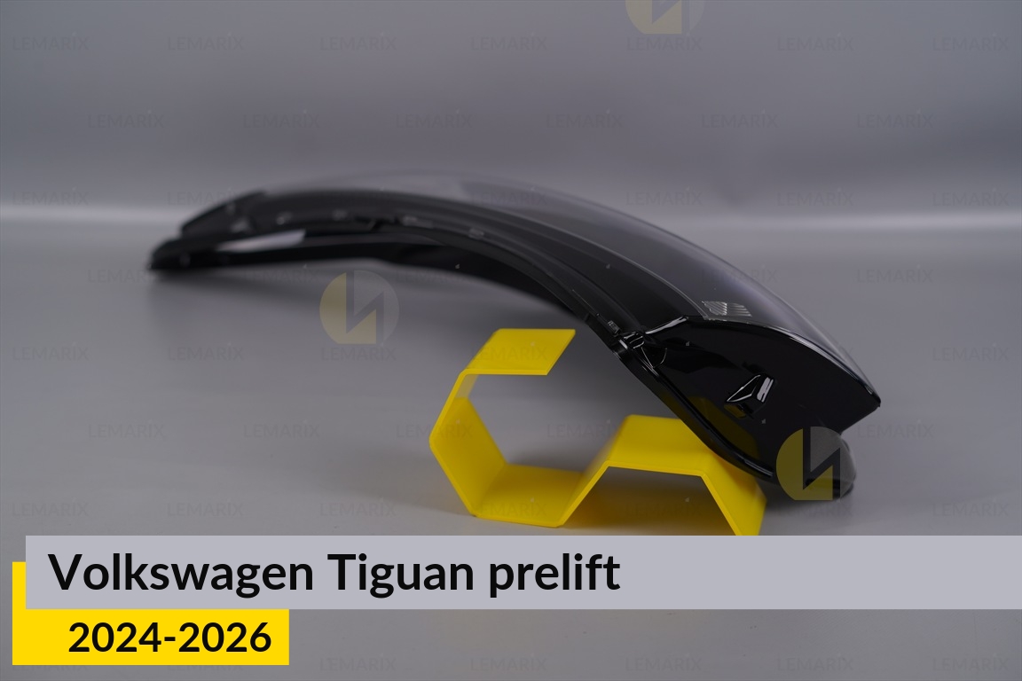 Скло фари VW Volkswagen Tiguan (2024-2026) дорест ліве