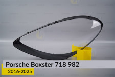 Скло фари Porsche Boxster 718 982 (2016-2025) ліве