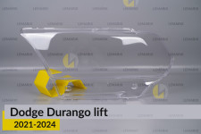 Скло фари Dodge Durango (2021-2024) рест ліве