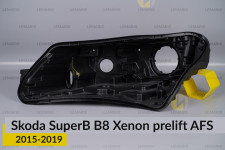 Корпус фары Skoda SuperB B8 Xenon AFS (2015-2019) дорест левый