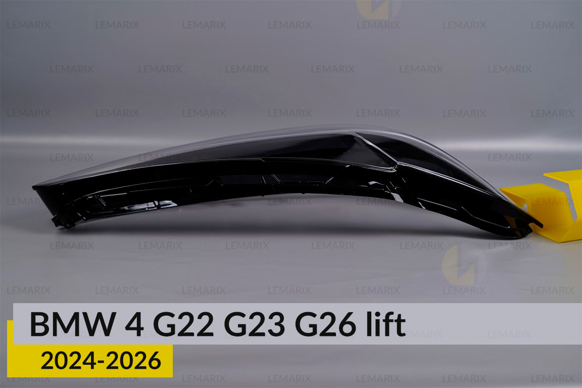 Скло фари BMW 4 G22 G23 G26 (2024-2026) рест праве