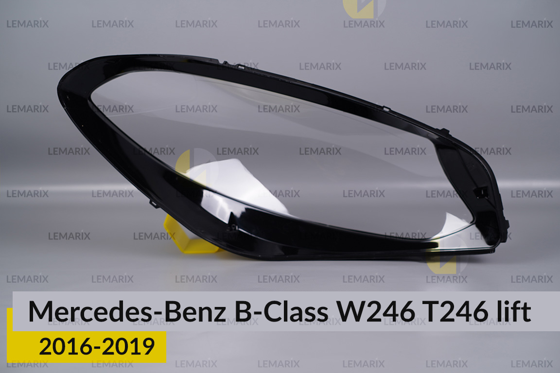 Скло фари Mercedes-Benz B-Class W246 T246 (2016-2019) рест ліве