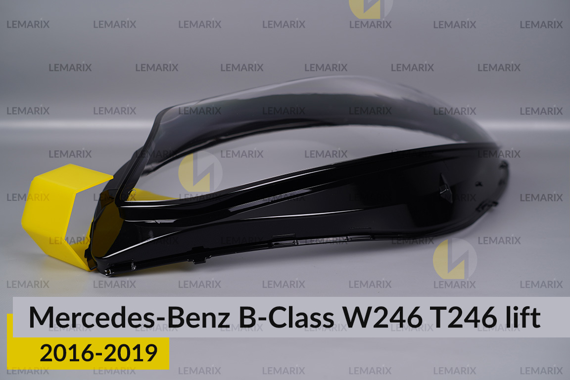 Скло фари Mercedes-Benz B-Class W246 T246 (2016-2019) рест ліве
