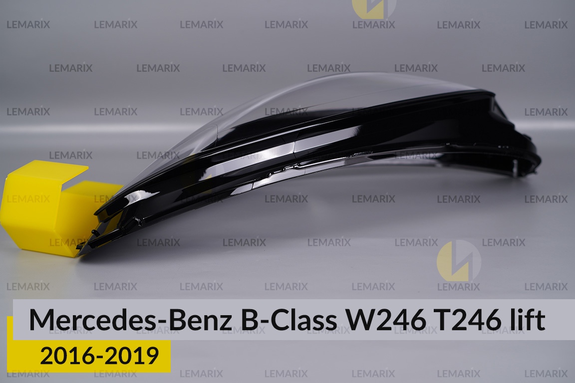 Скло фари Mercedes-Benz B-Class W246 T246 (2016-2019) рест ліве