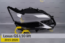 Скло фари Lexus GS L10 (2015-2020) рест праве