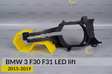 Декоративна маска мала зовнішня BMW 3 F30 F31 LED (2015-2019) рест ліва