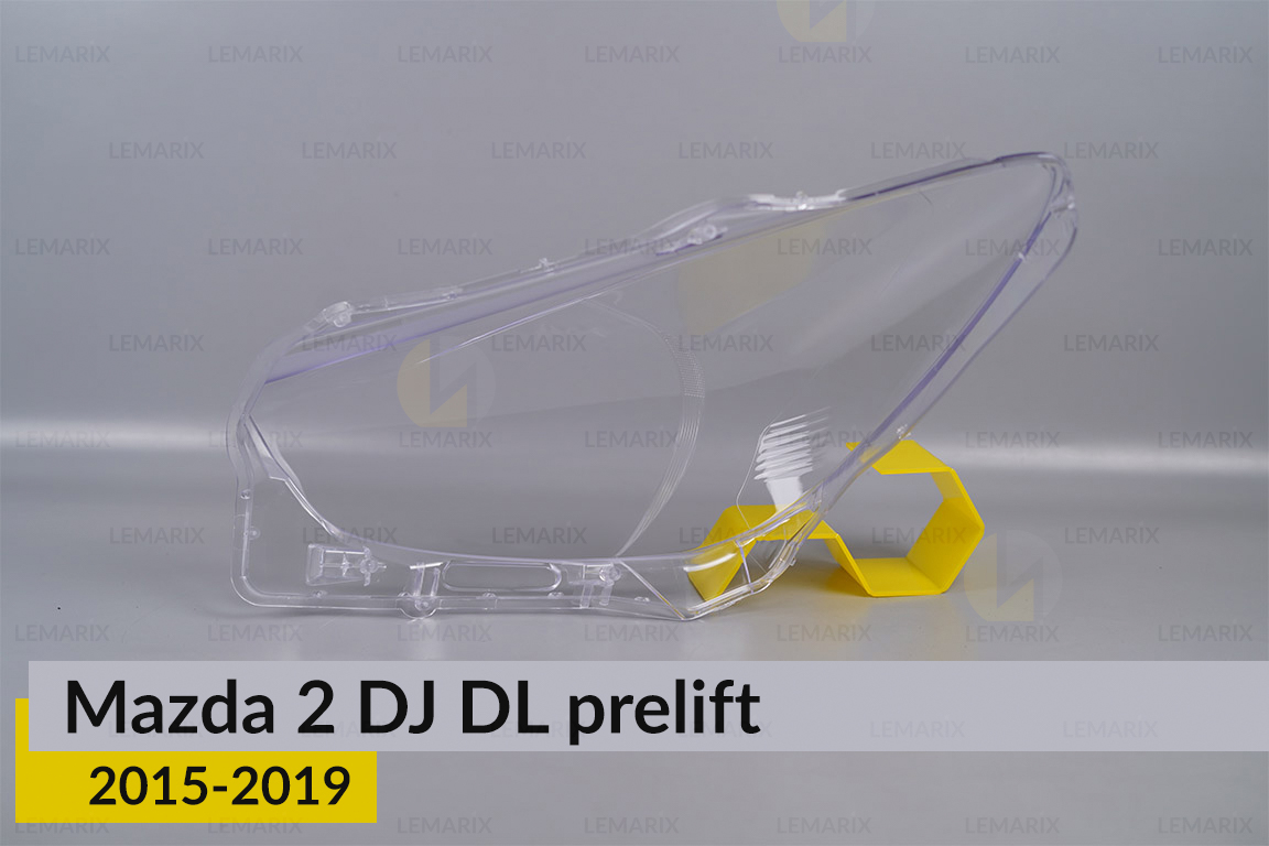 Скло фари Mazda 2 DJ DL (2015-2019) дорест праве