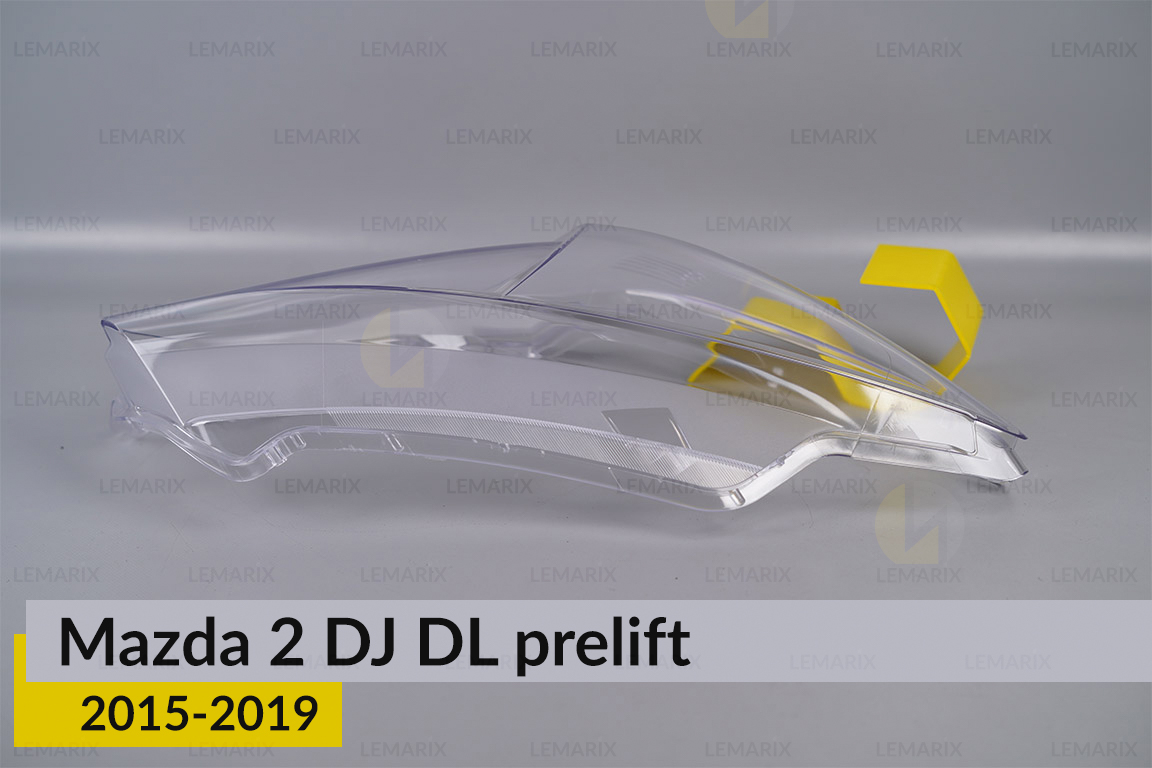 Скло фари Mazda 2 DJ DL (2015-2019) дорест праве