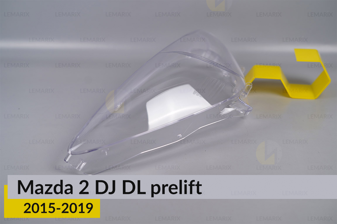 Скло фари Mazda 2 DJ DL (2015-2019) дорест праве