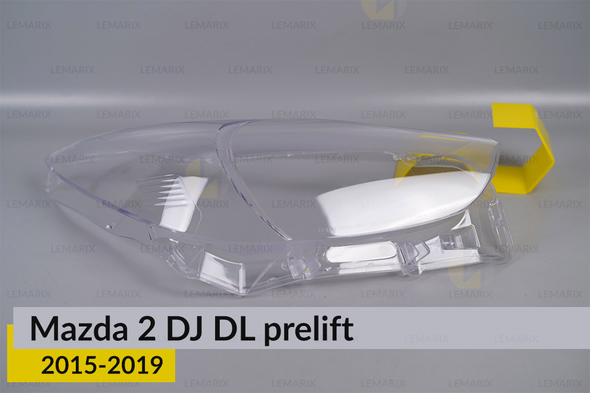 Скло фари Mazda 2 DJ DL (2015-2019) дорест праве