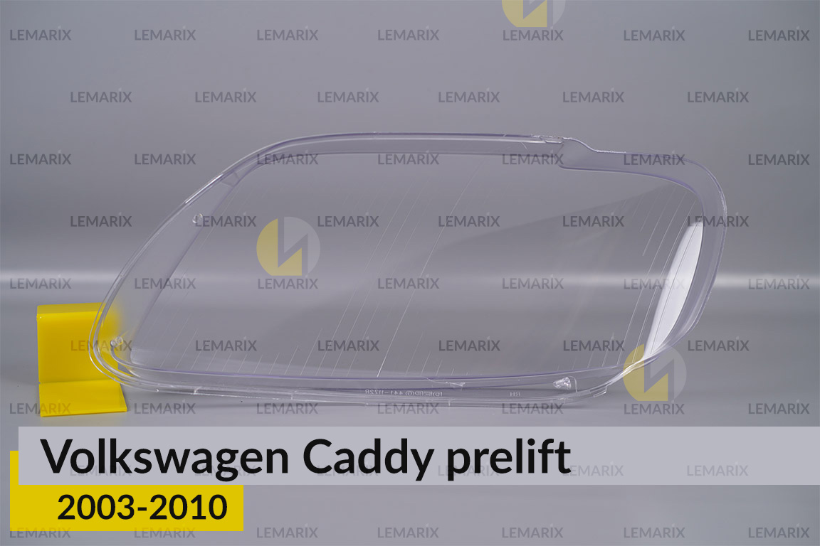 Скло фари VW Volkswagen Caddy (2003-2010) дорест праве