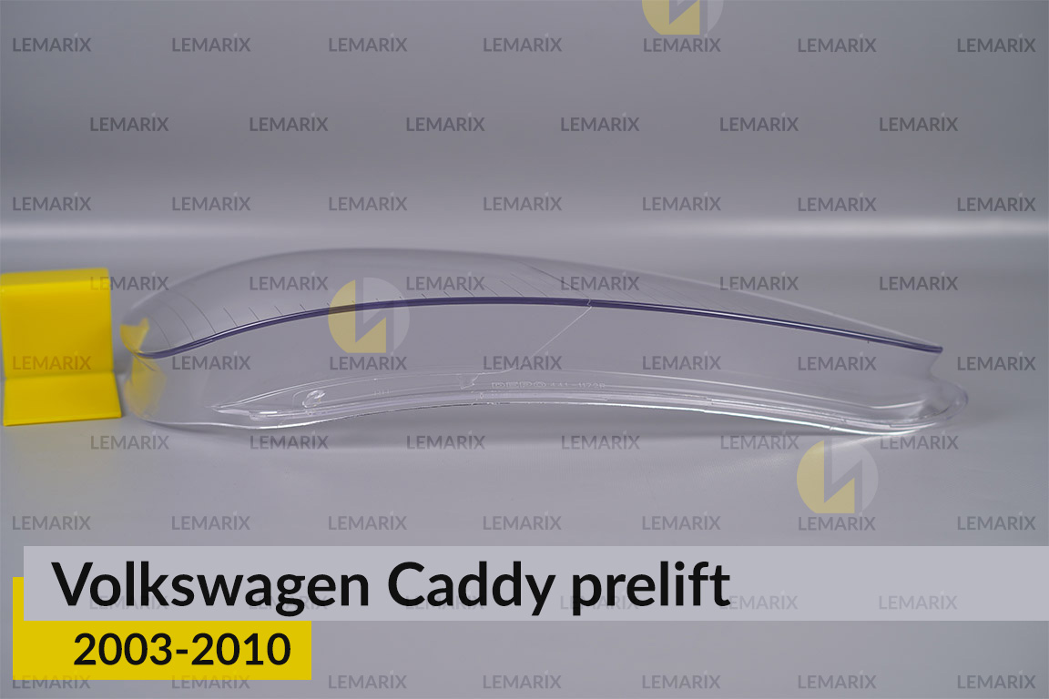 Скло фари VW Volkswagen Caddy (2003-2010) дорест праве