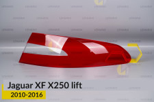 Скло заднього ліхтаря зовнішнє в крилі Jaguar XF X250 (2010-2016) рест праве