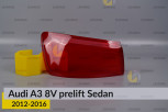 Скло заднього ліхтаря зовнішнє в крилі Audi A3 8V Sedan (2012-2016) дорест ліве