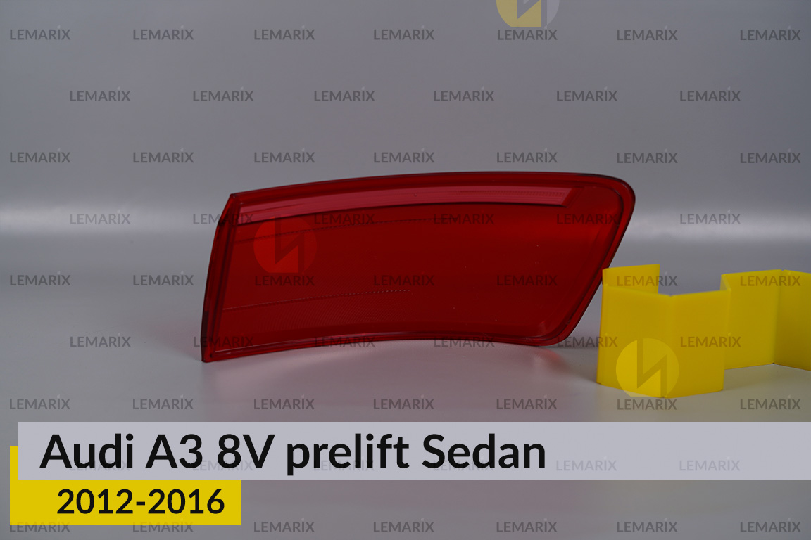 Скло заднього ліхтаря зовнішнє в крилі Audi A3 8V Sedan (2012-2016) дорест ліве