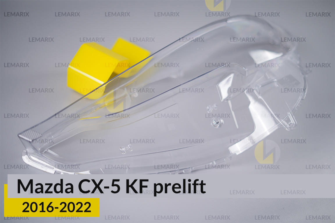 Скло фари Mazda CX-5 KF (2016-2022) дорест ліве