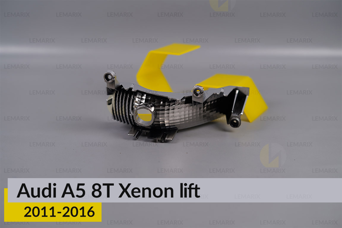 Хромована маска рефлектора Audi A5 8T Xenon (2011-2016) рест ліва