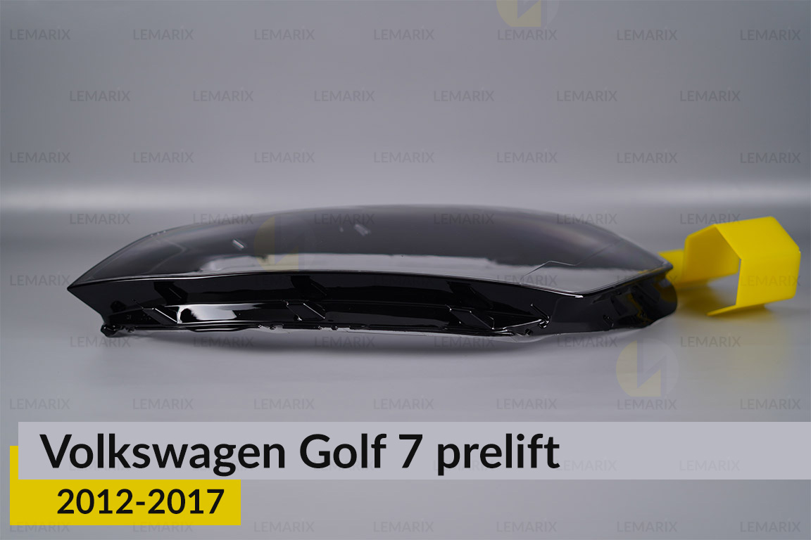 Скло фари VW Volkswagen Golf 7 (2012-2017) полоски дорест ліве