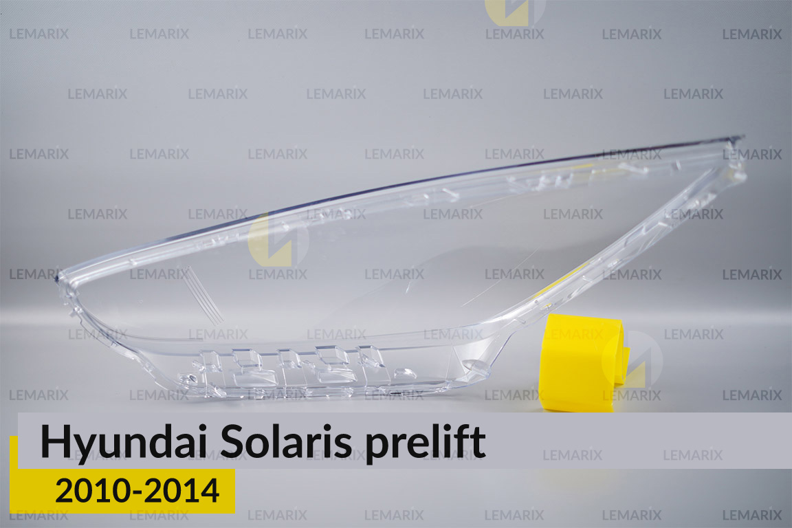 Скло фари Hyundai Solaris (2010-2014) дорест праве