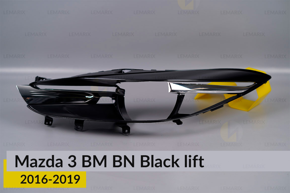 Декоративна маска Mazda 3 BM BN Black (2016-2019) рест ліва