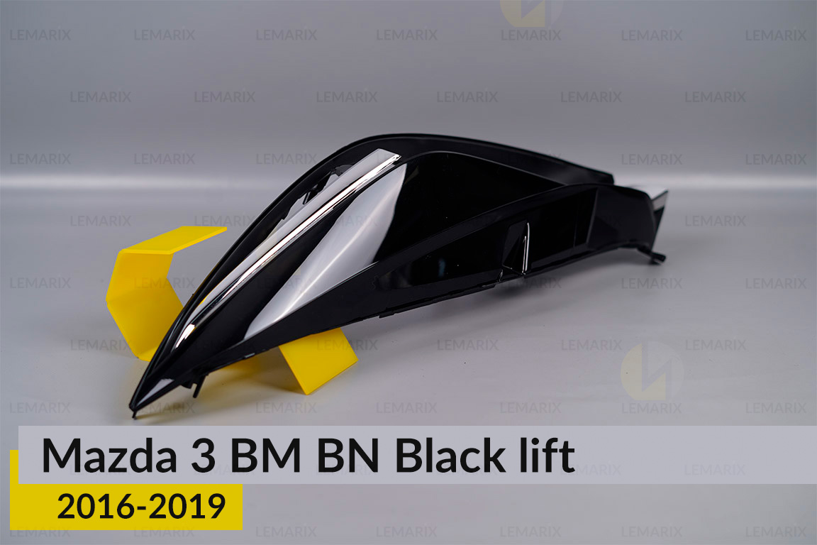Декоративна маска Mazda 3 BM BN Black (2016-2019) рест ліва