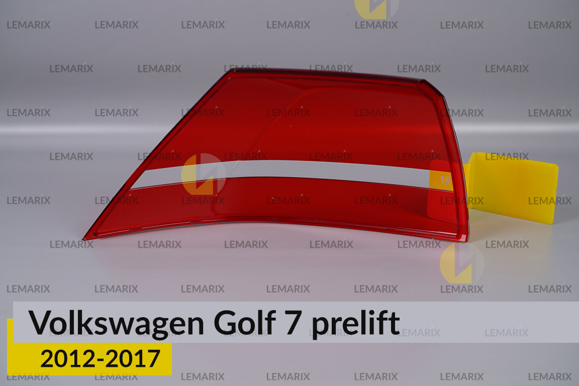 Скло заднього ліхтаря зовнішнє в крилі VW Volkswagen Golf 7 (2012-2017) дорест праве